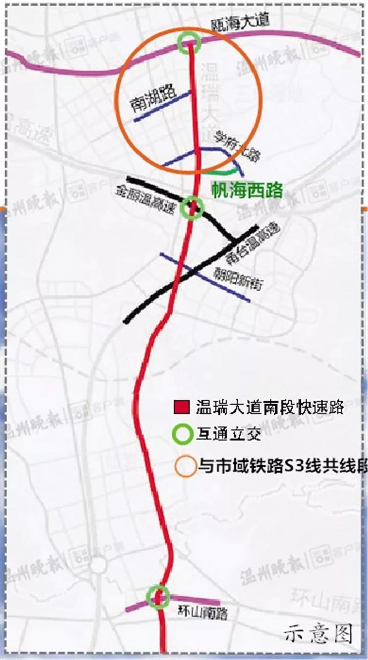 瑞安s3线要来了上下层跑汽车中间层跑列车