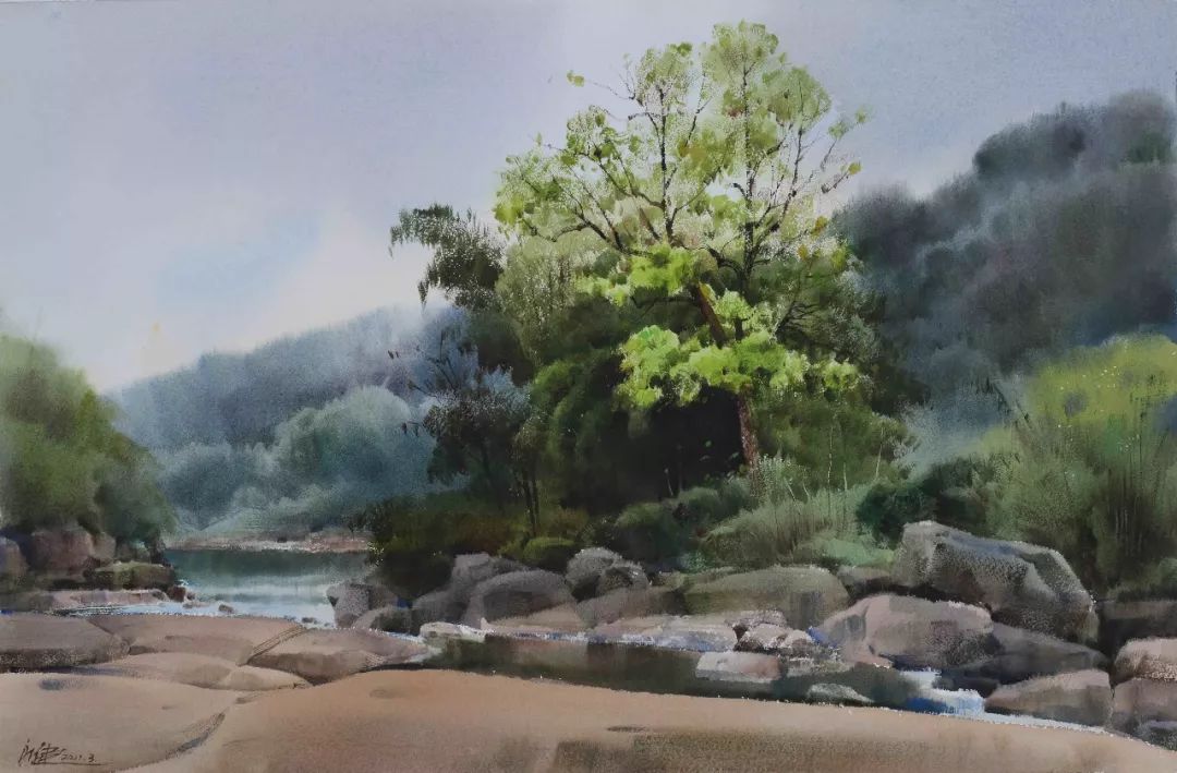 传承与创新丨画为心印悠扬之美—刘永健_水彩画