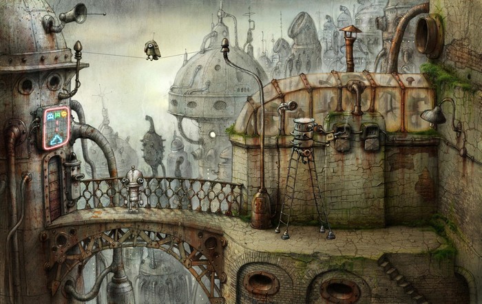 第一次接触蒸汽朋克的概念因为宫崎骏的经典作品《哈尔的移动城堡.