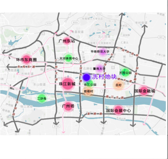 昨日,广州市规划和自然资源局公布《冼村地块控制性详细规划》成果的