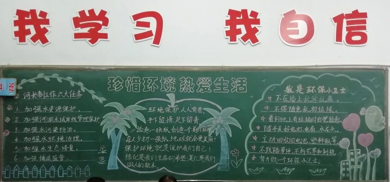 大田实小河长制宣传活动成果系列报道③:还湖美一片"美湖"!