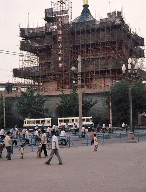 老照片里的陕西西安看80年代的城市记忆