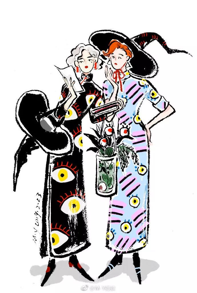 把国产饮料画成古风旗袍美人，把辣条老干妈做成服装，她们简直脑洞大开，灵感无处不在!