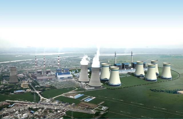 图为淮南平圩电厂三期2×1000mw燃煤发电机组工程.