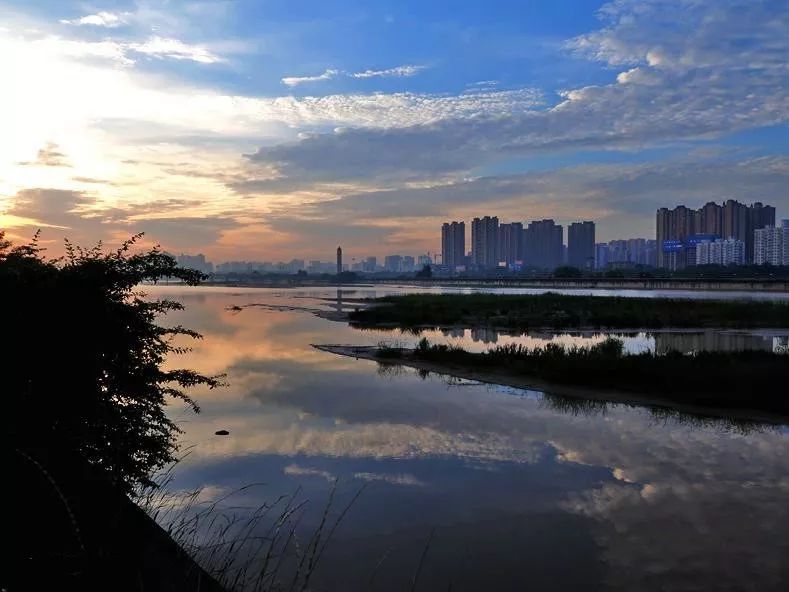 咸阳湖实景图