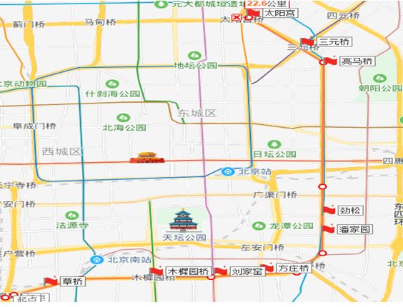 固安→京东总部1线 班车线路图如下所示: 备注: 1.班车发车时间待定!