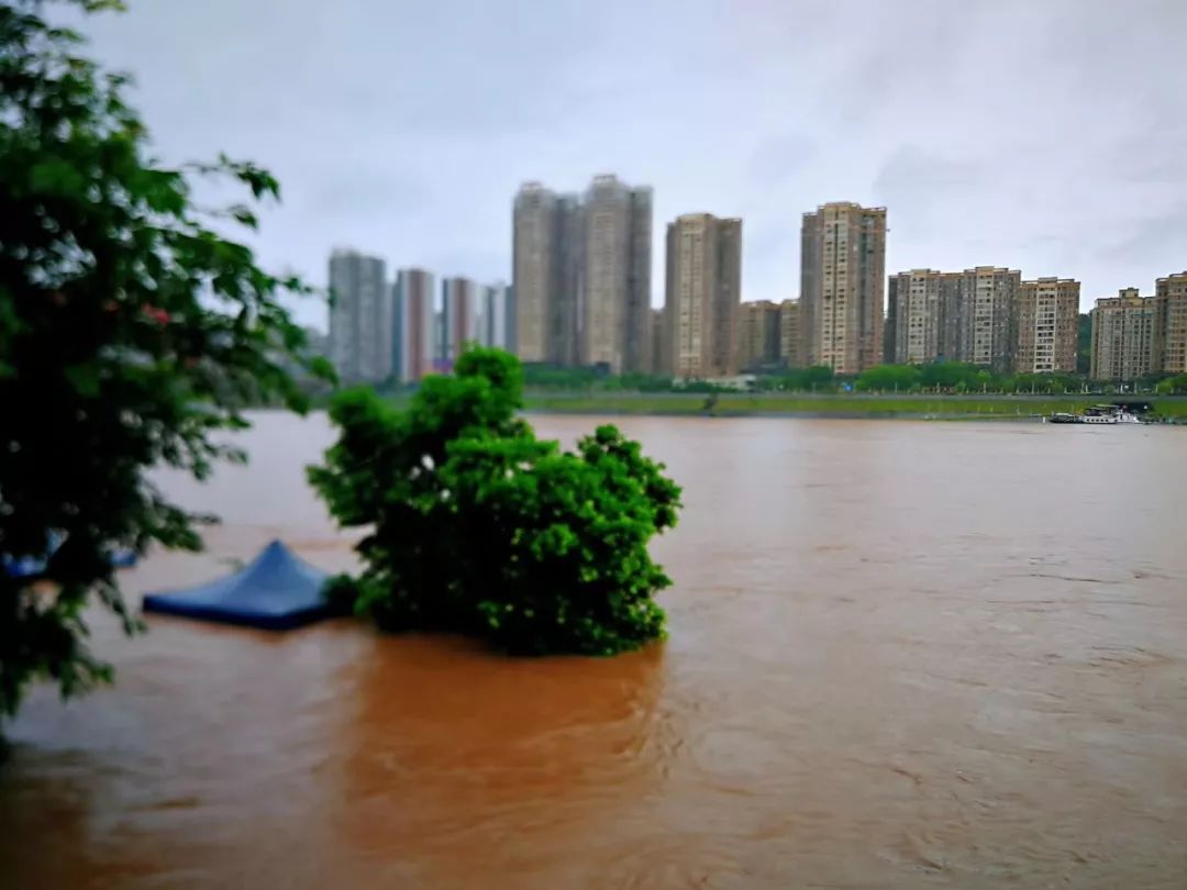 连日暴雨达州各主要江河不同程度涨水上万人受灾