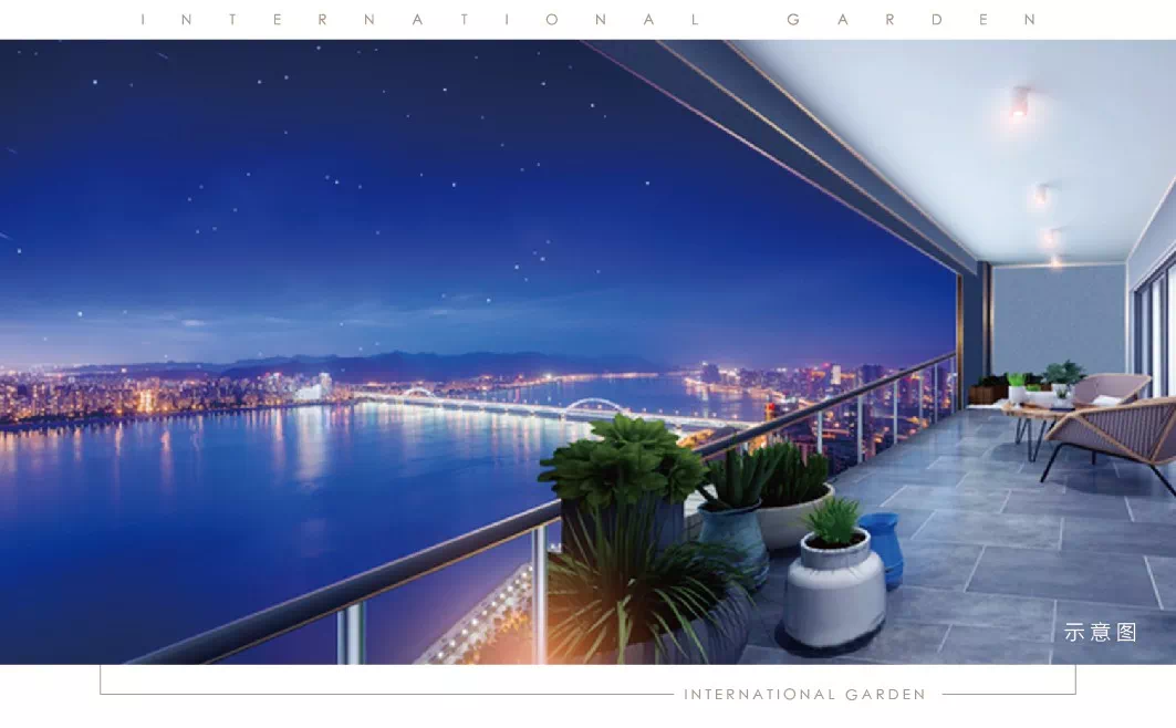 衡阳城心这个5米阔景阳台270三面观景的一线江景房