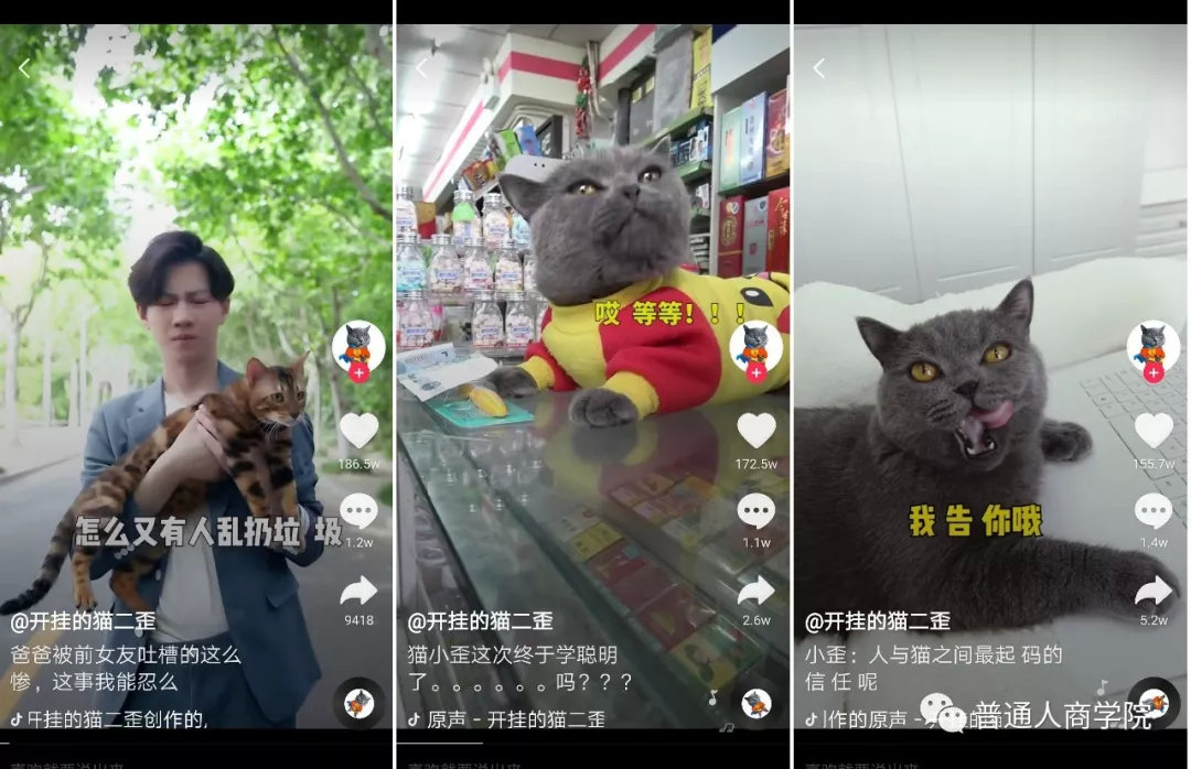 抖音喵星人"小电影"赚钱套路