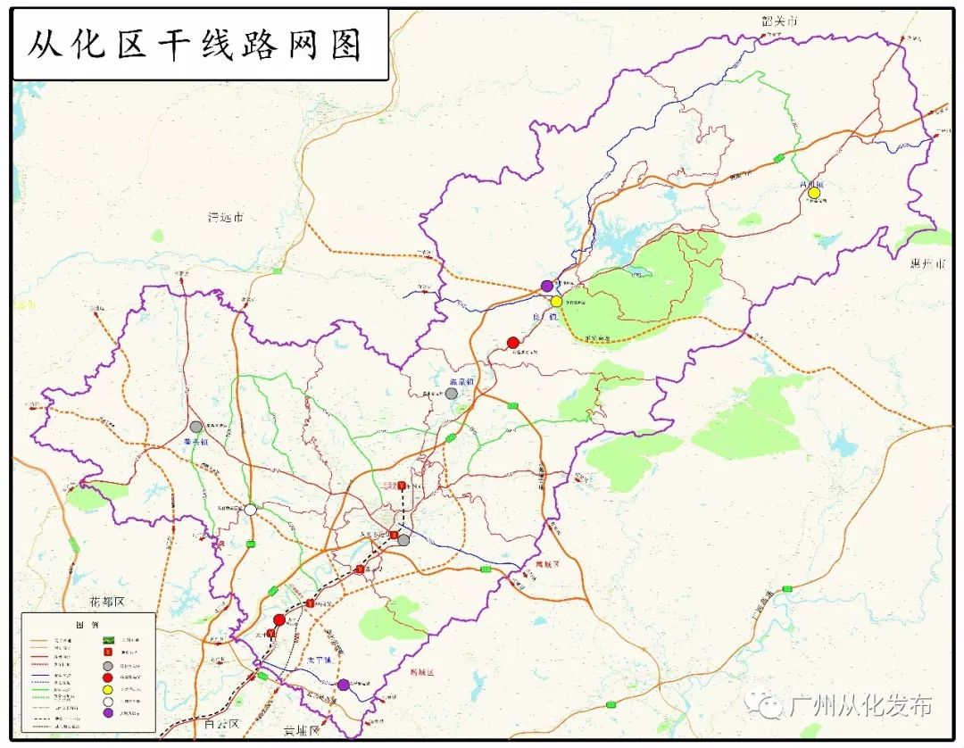 作为广州"北优"主战场的从化也搭上了广州高速公路建设的这趟"便车"