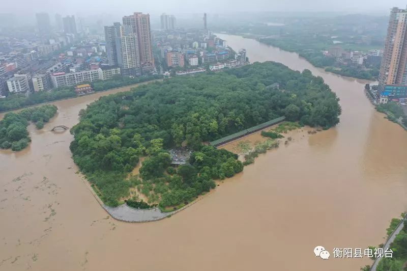 洪水过后衡阳县中洲公园损毁严重望早日全面开放