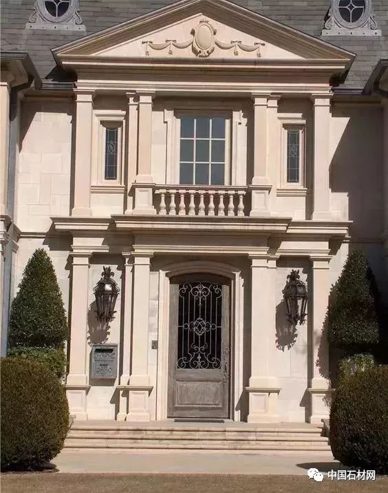 门头设计|好的别墅当然得配上一个天然石材门头_花岗岩