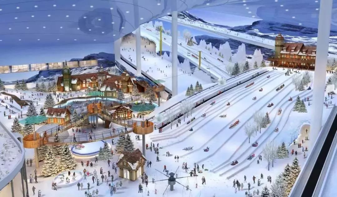 5万㎡ 是先进的第四代室内滑雪 同时也是华南地区少有的滑雪场 滑雪区