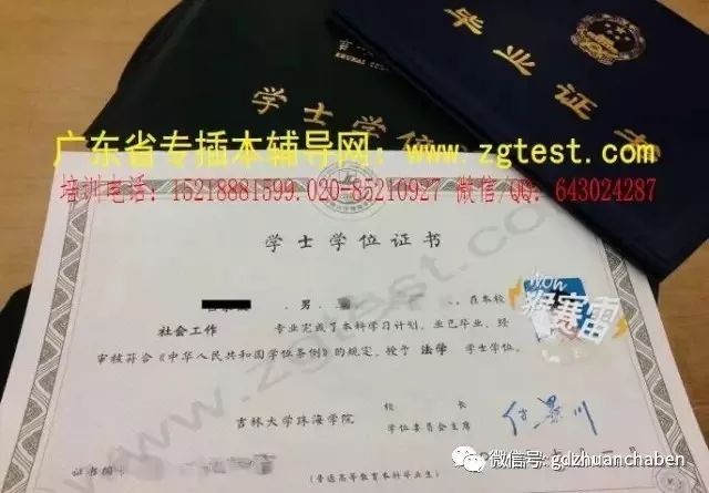 专插本本科毕业证、学位证样版参考