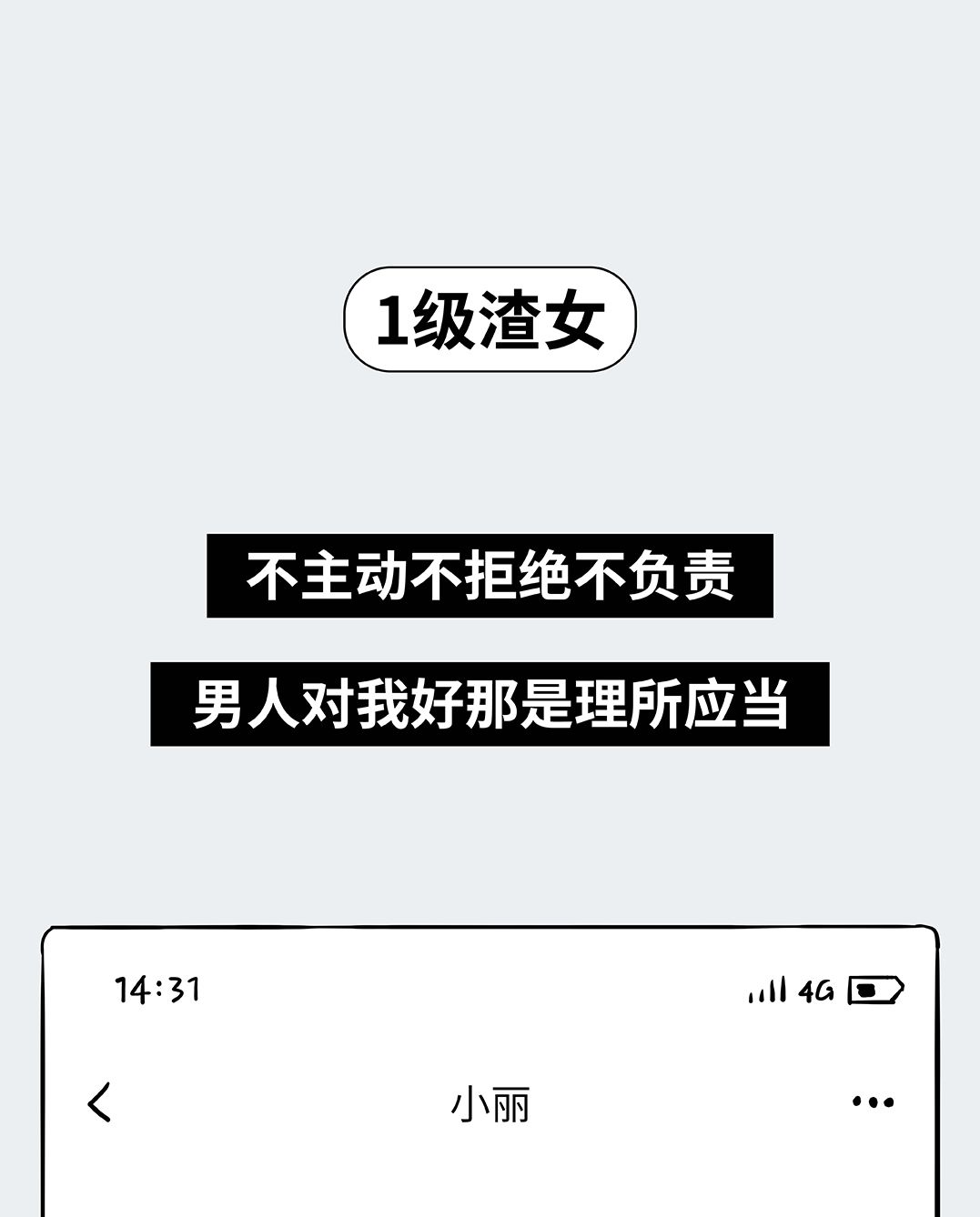 1-9级渣女等级对照表