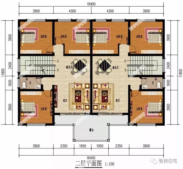 30万建两层双拼别墅共大门和堂屋设计做正确选择幸福一辈子
