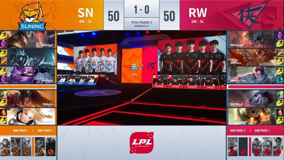 LOL-LPL：SN也開始玩「選手搖擺」，2:0輕松擊敗RW 遊戲 第3張