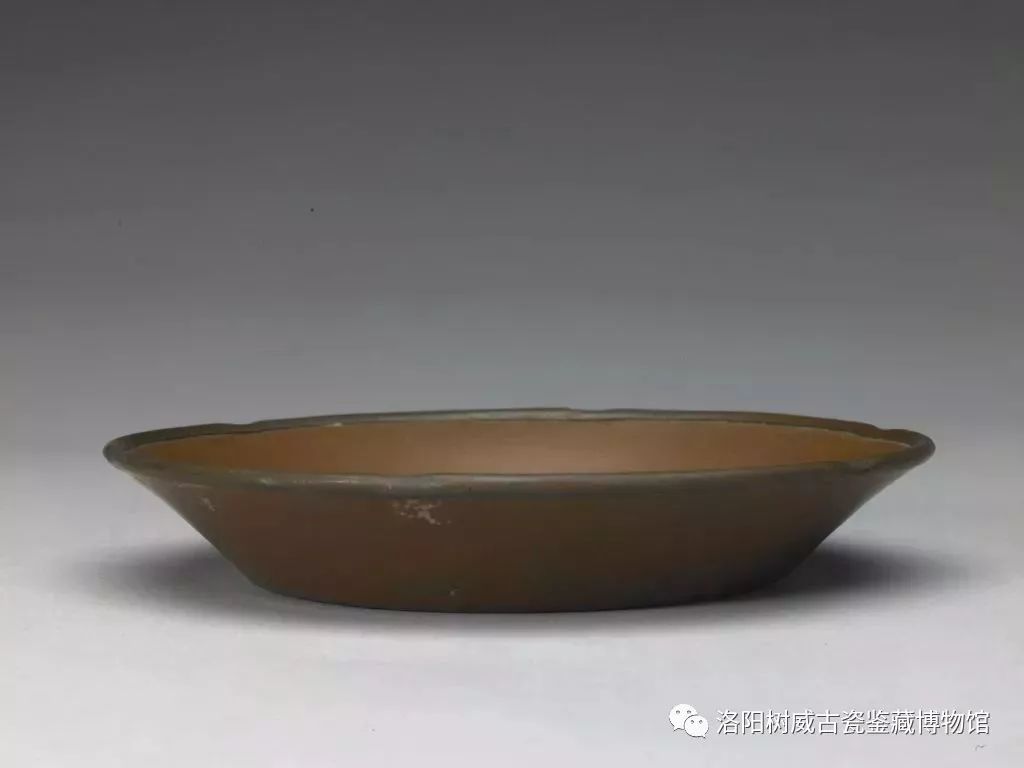 ☆宋 定窯*古磁器*紫金釉 箔金 彫花 ☆ 古び