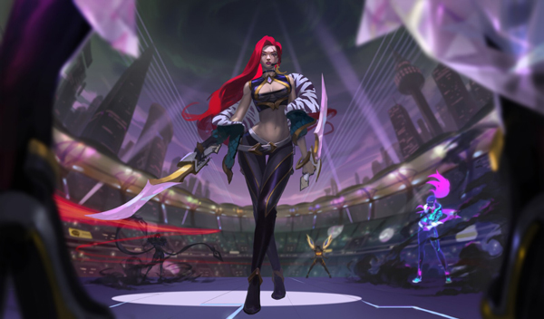 卡特加入KDA了?国外网友原创卡特KDA皮肤