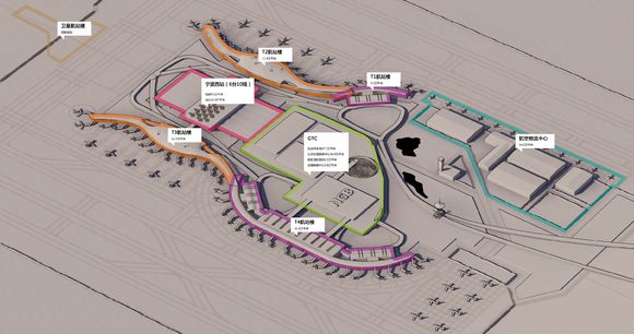 宁波栎社国际机场三期总体规划由上海同济设计院与戴高乐机场管理集团