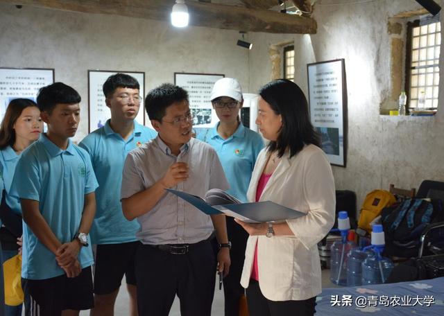 泗水县县委副书记曲相艳走访慰问青岛农大赴济宁泗水实践团