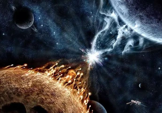原子被放大1亿倍,微观世界框架和宇宙相似,宇宙来源微观世界?