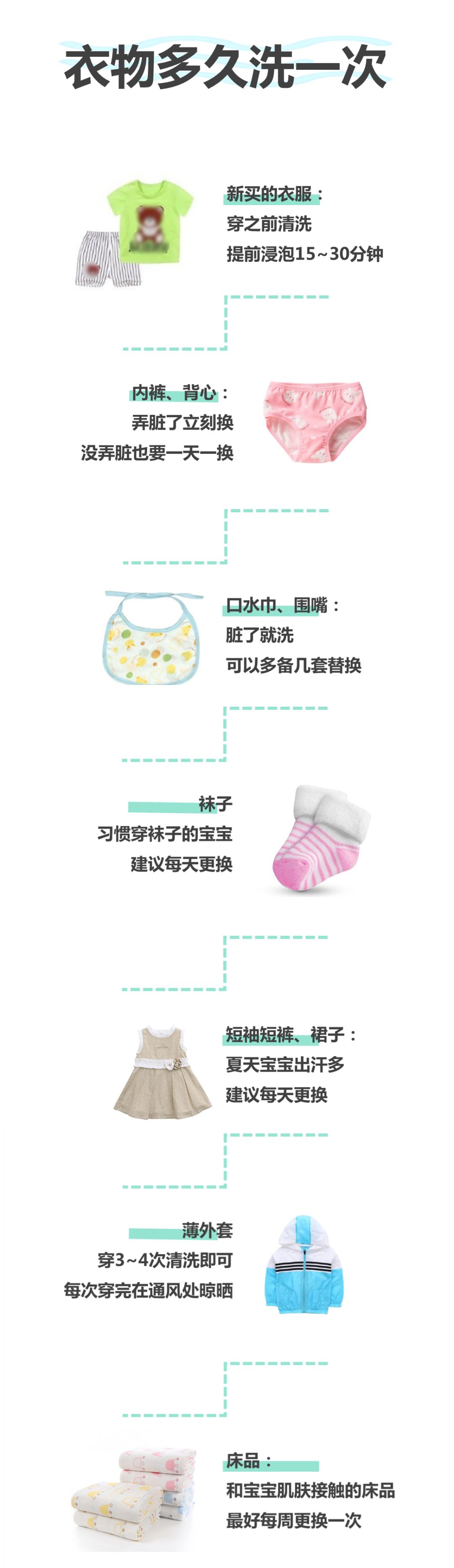                     甲醛残留，霉菌滋生！别再用这些错误的方法给孩子洗衣服了！