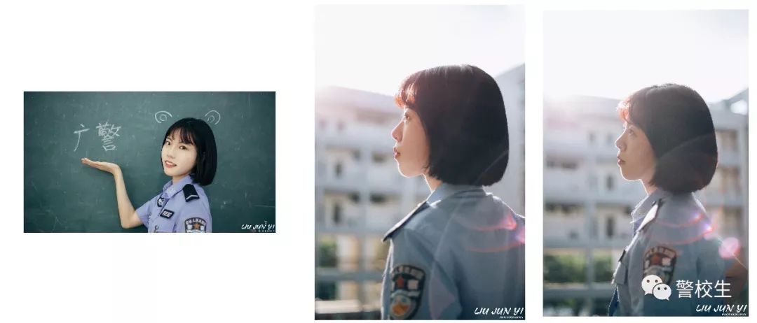 穿警服的警校短发女生,真酷!