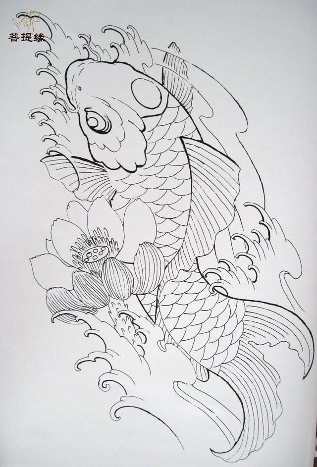 我是雕刻师菩提缘工艺供稿白描般若象神纹身雕刻素材第八期