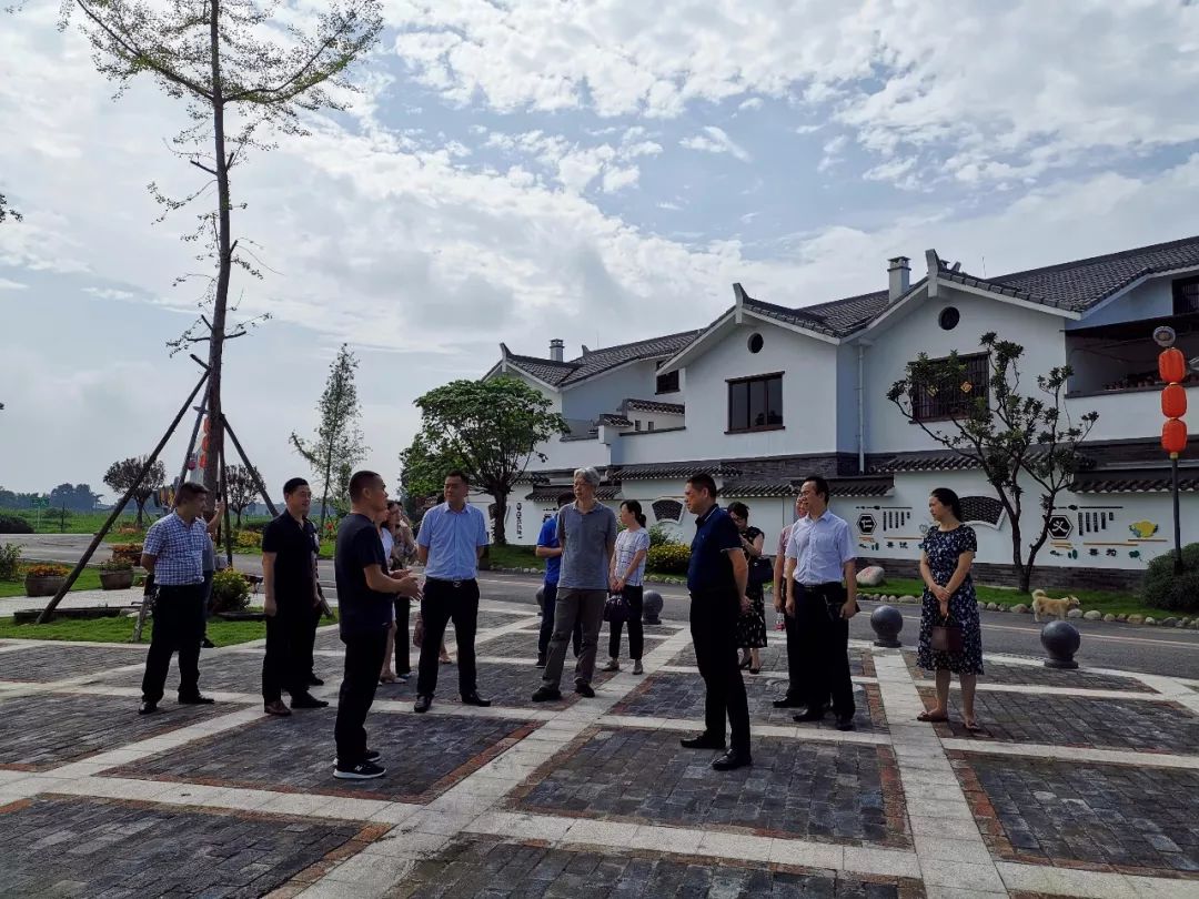 大邑县政协副主席李大卫同志率队调研蔡场镇乡风文明建设工作