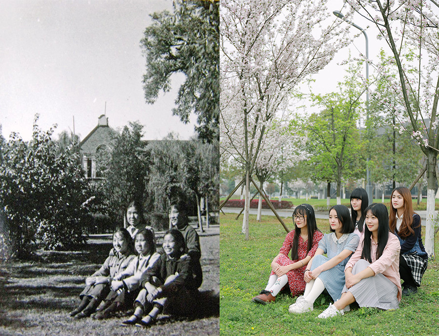 一组不同时期大学生的今昔对比照,愿时光温柔以待 葡京真人游戏平台app