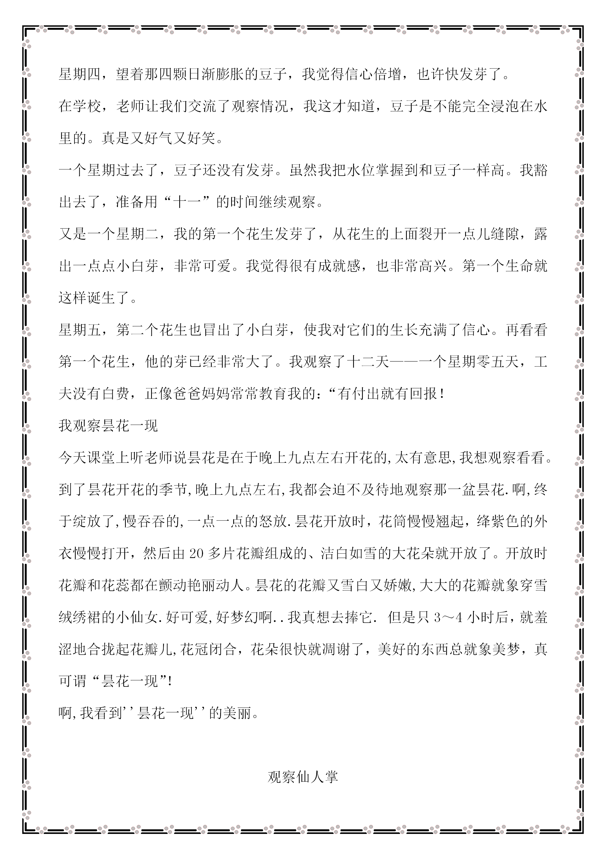 小学生暑假必做:语文作文好词、好句摘抄,