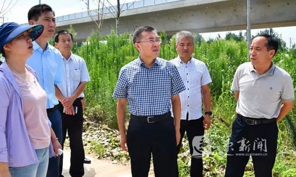 7月20日上午,宿迁经开区党工委副书记,管委会主任王瑞带领区建设局