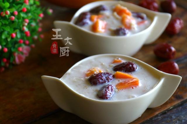 红枣木瓜燕麦粥