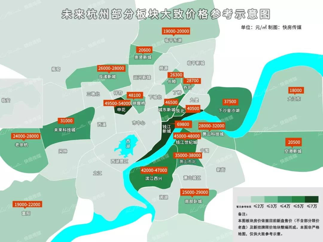 盯牢！杭州最新板块限价！这张未来板块房价图收好，照着选！_钱江新城