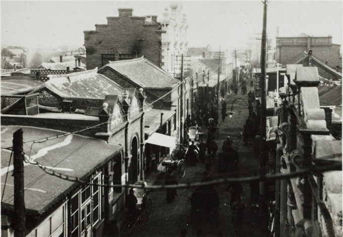 锦州市的街景.