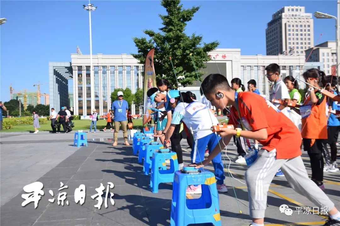 【2019平凉·崆峒文化旅游节】千名孩子在柳湖公园和信号“捉迷藏”