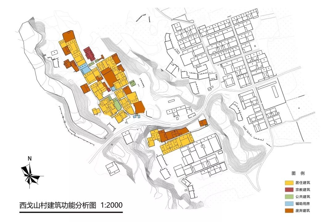 图/西戈山村建筑功能分析图 15. july