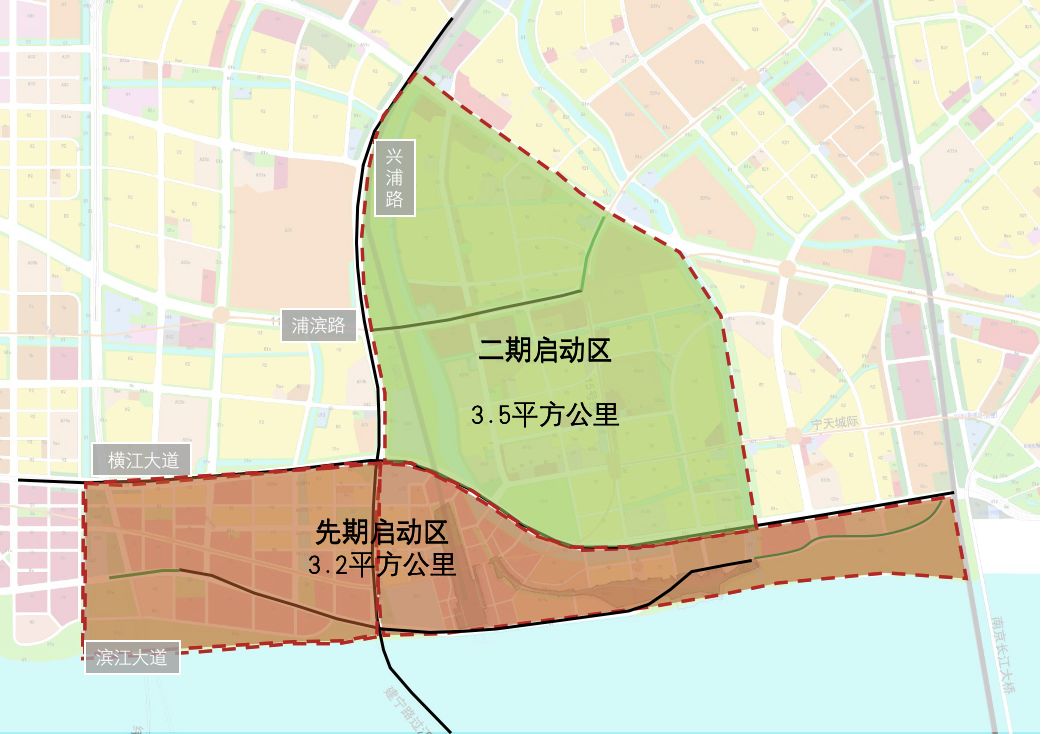 横江大道以北的的南浦路南延工程