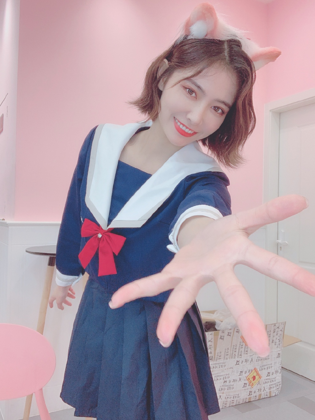 可爱学生装许佳琪