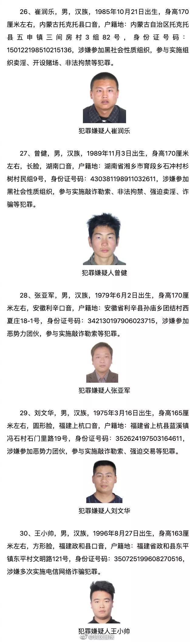 看到速报警公安部通缉50名a级通缉犯四川籍有两人每抓获一个奖10万元