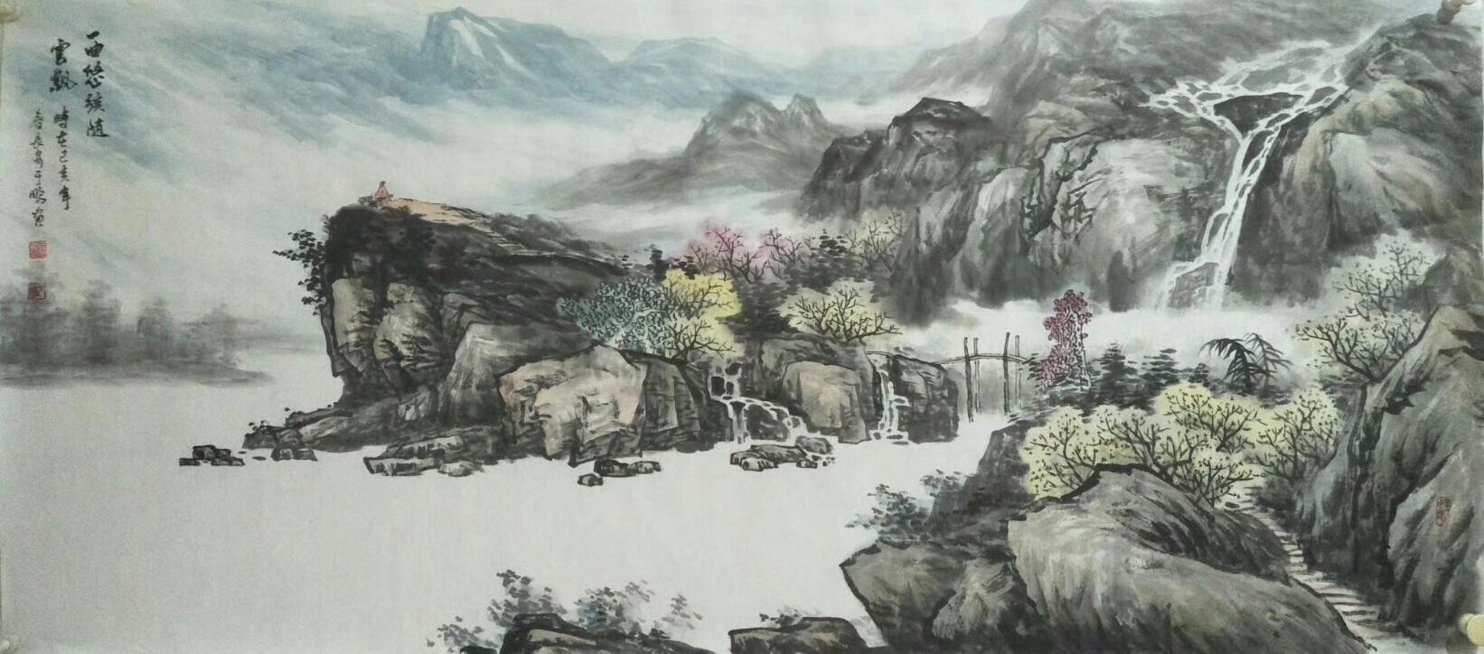 中国画名家——画家于鹏山水画欣赏