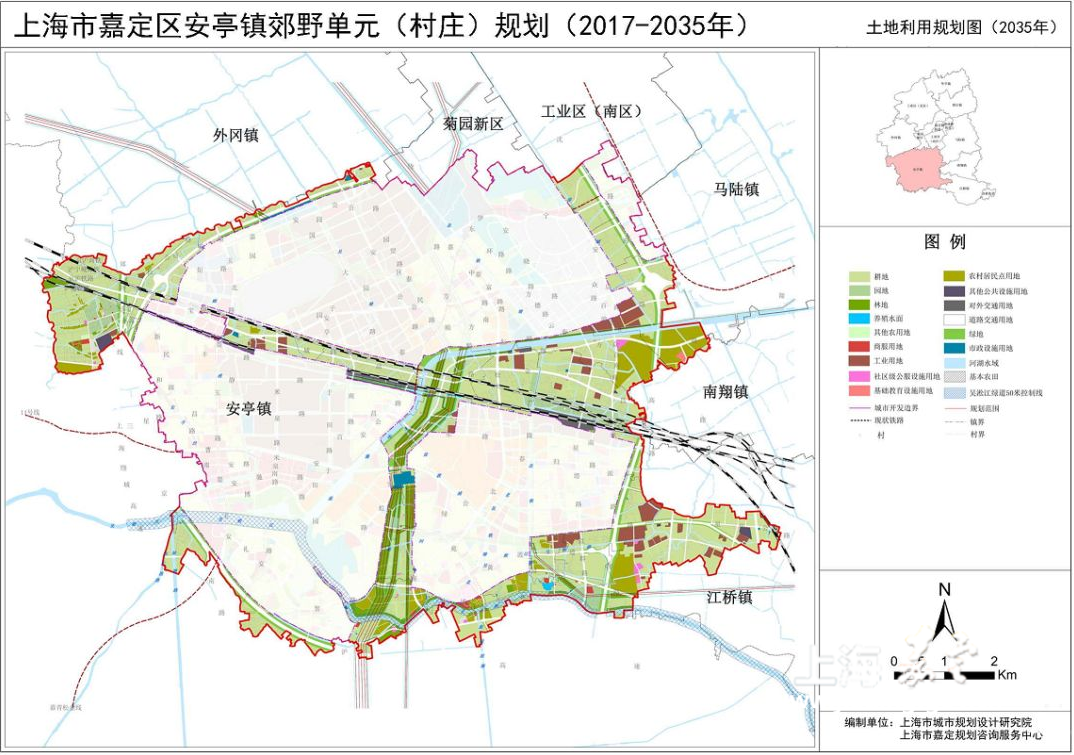 本次规划范围为安亭镇城市开发边界外全部区域,总面积31.