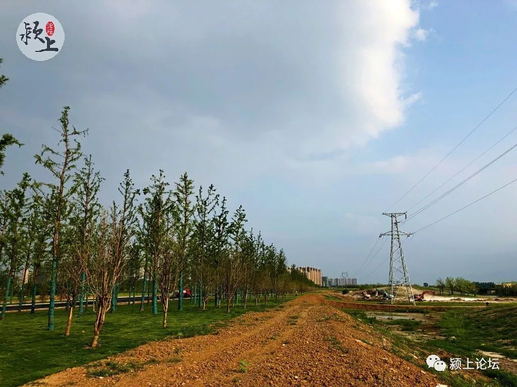 颍上新出口旁正在建小公园实拍高速新出口最新写真图来啦