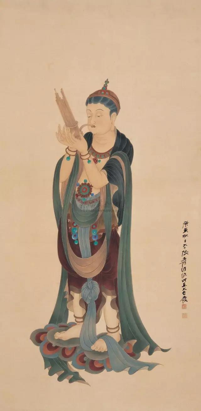 纸上敦煌张大千临摹敦煌壁画作品欣赏