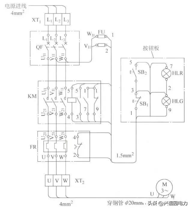 应通过接线端子板连接,电器互联关系以线束表示,走向相同的相邻导线