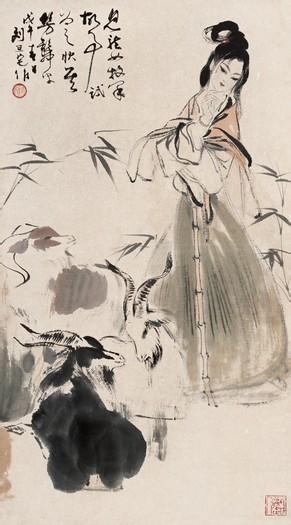 刘旦宅工笔绘画仕女人物画