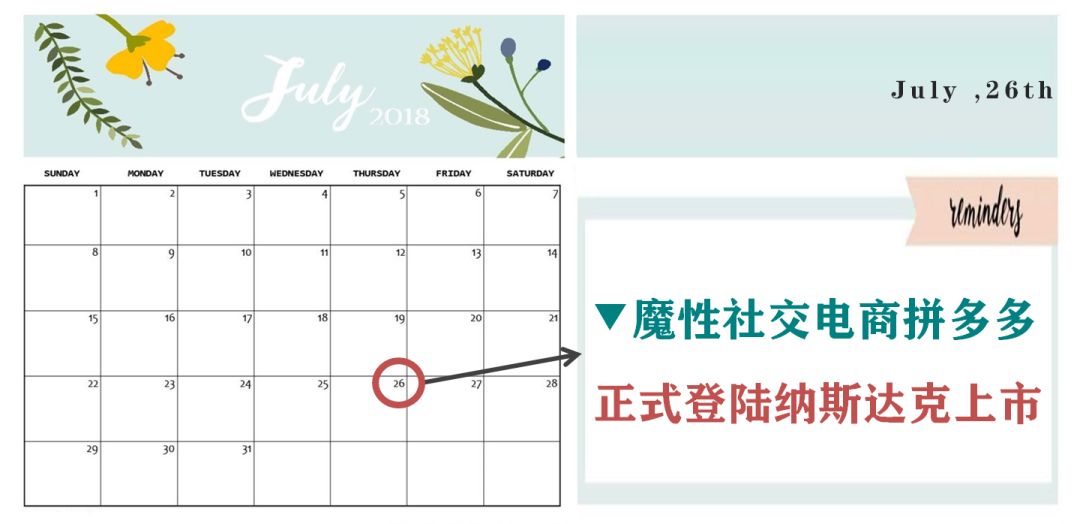 去年今日|魔性洗脑的拼多多上市了 去年今日|魔性洗脑的拼多多上市了