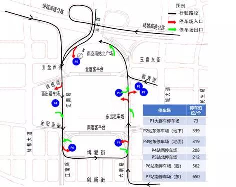 离站,在 app 客户端上仅有 p5,p6,p7 停车场作为允许车辆接送客的点位