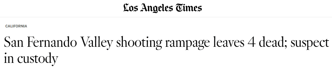 洛杉矶该地区已经有许多年没有见过如此猖獗的暴力事件